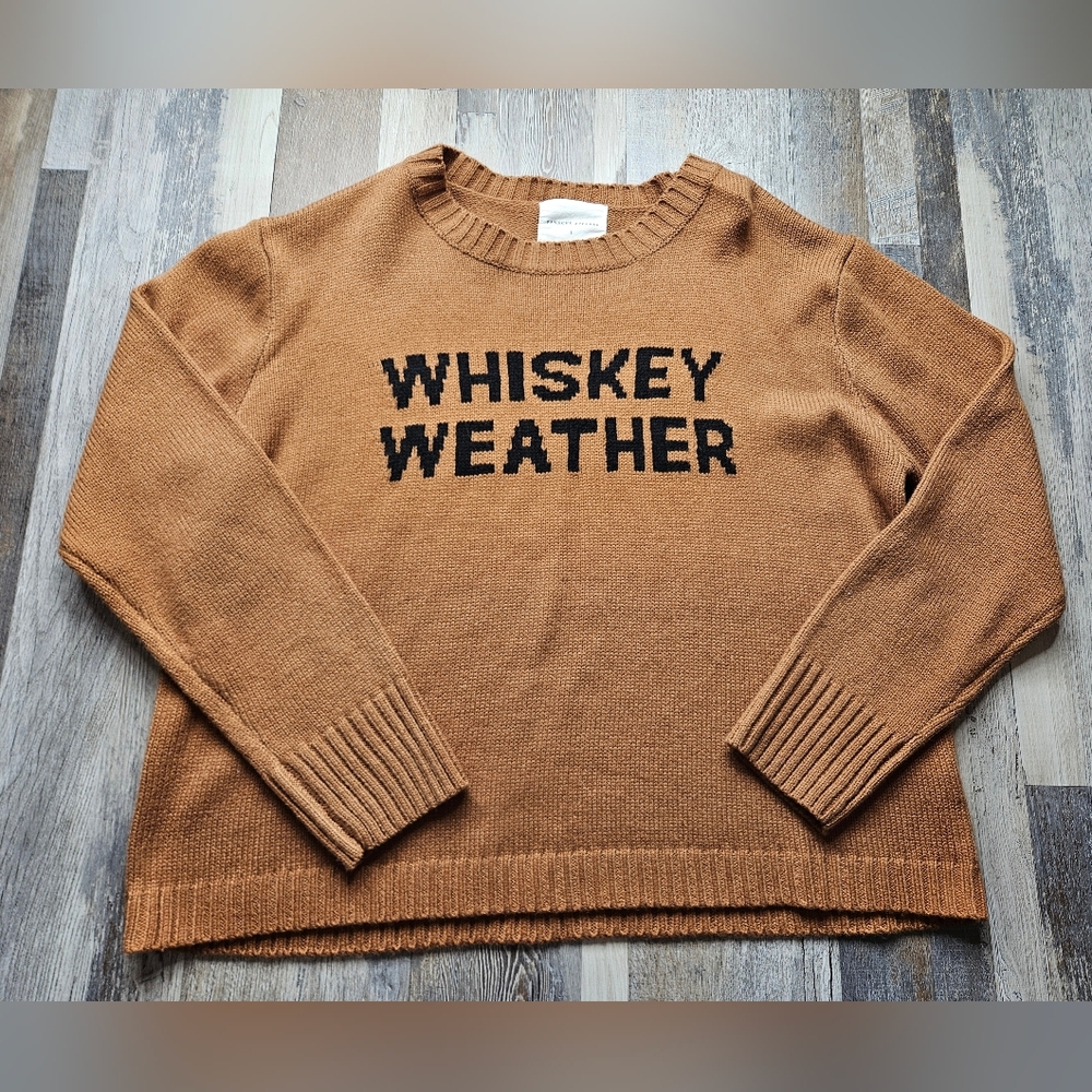 Whiskey Weather Sweater Panache Size Large Brown - Picture 2 of 11